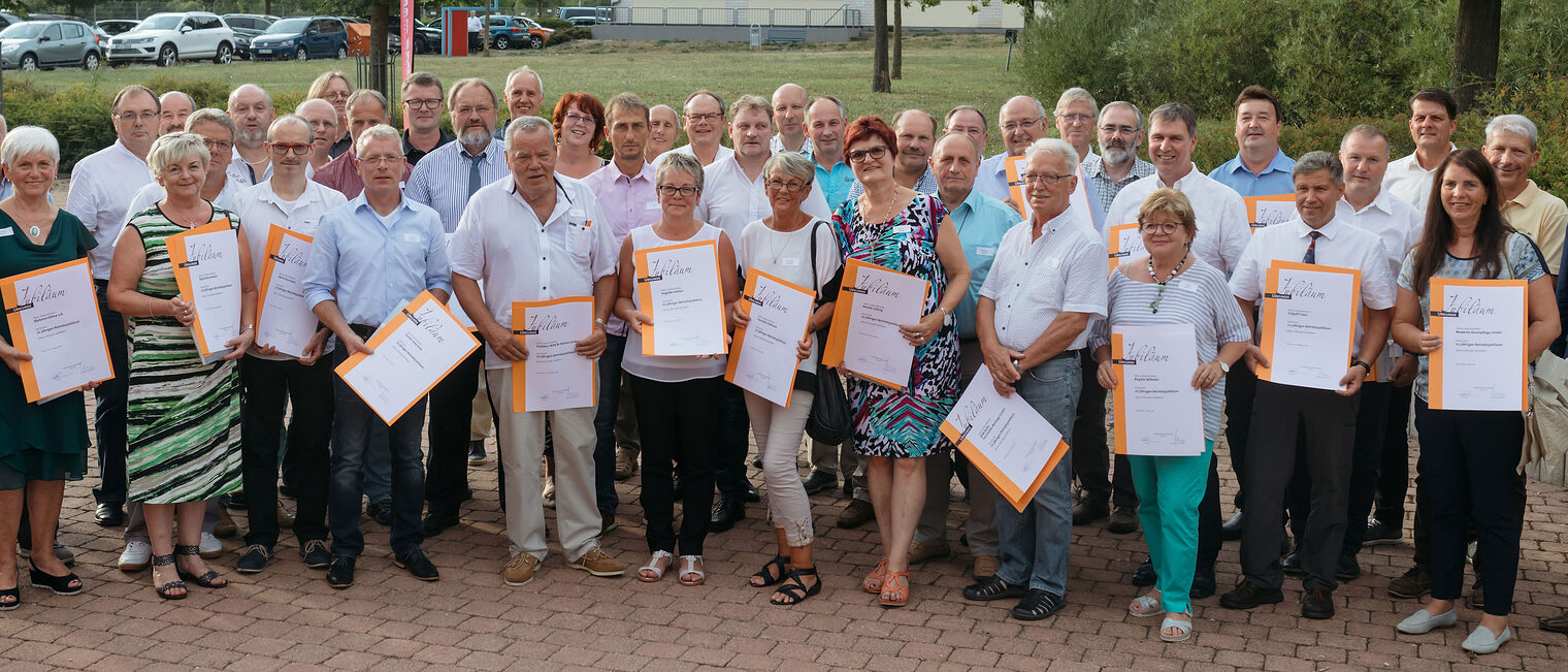 Ehrung von Betriebsjubilaren des Handwerks durch Präsident Stefan Lobenstein am 07.08.2018 in Erfurt (Thüringen) . Foto: Michael Reichel / arifoto.de Schlagwort(e): lth, Handwerk, Ehrungen