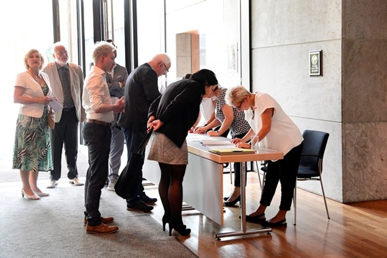 Impressionen vom Gemeinsamen Jahresempfang der Industrie- und Handelskammer Erfurt und Handwerkskammer Erfurt am 29. August 2019 im congress centrum neue weimarhalle in Weimar 