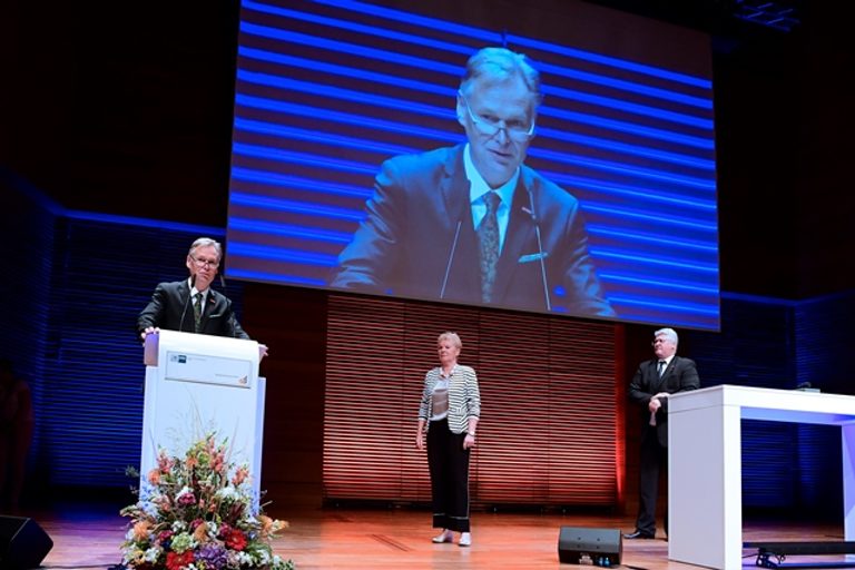 Impressionen vom Gemeinsamen Jahresempfang der Industrie- und Handelskammer Erfurt und Handwerkskammer Erfurt am 29. August 2019 im congress centrum neue weimarhalle in Weimar 