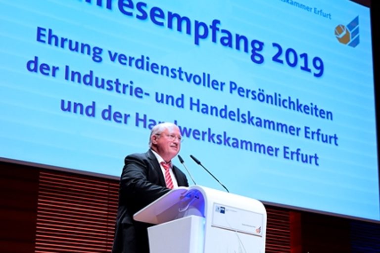 Impressionen vom Gemeinsamen Jahresempfang der Industrie- und Handelskammer Erfurt und Handwerkskammer Erfurt am 29. August 2019 im congress centrum neue weimarhalle in Weimar 