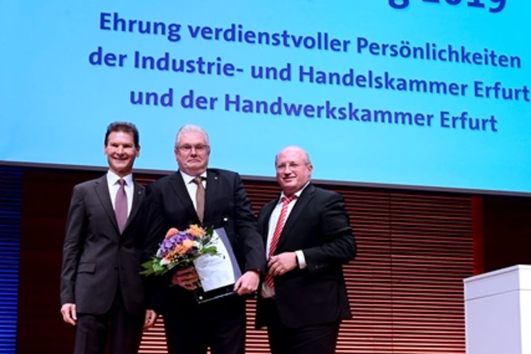 Impressionen vom Gemeinsamen Jahresempfang der Industrie- und Handelskammer Erfurt und Handwerkskammer Erfurt am 29. August 2019 im congress centrum neue weimarhalle in Weimar 