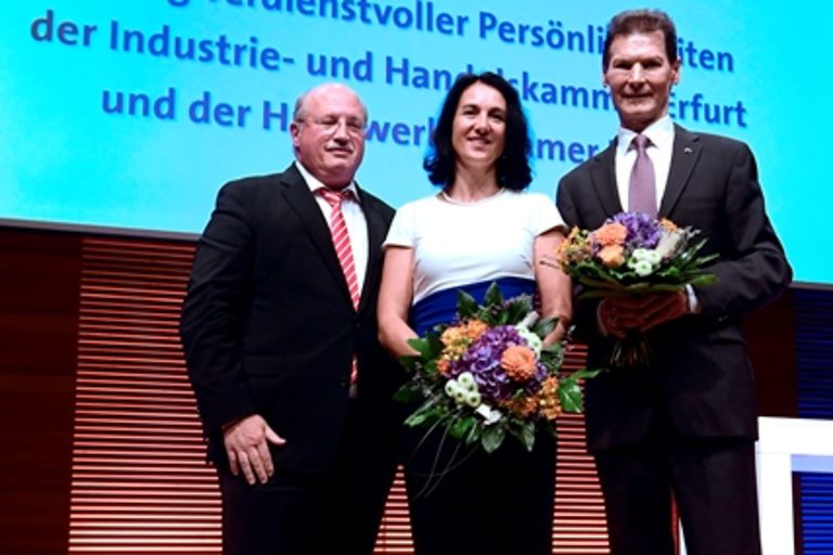 Impressionen vom Gemeinsamen Jahresempfang der Industrie- und Handelskammer Erfurt und Handwerkskammer Erfurt am 29. August 2019 im congress centrum neue weimarhalle in Weimar 