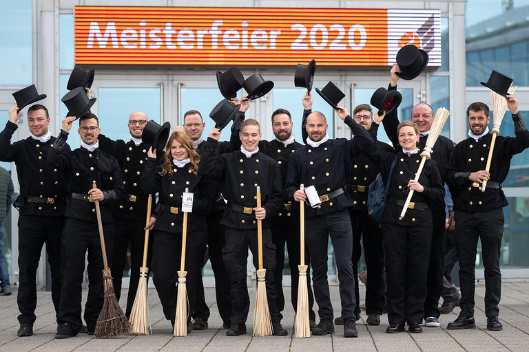 08.02.2020, Erfurt: Meisterfeier der Handwerkskammer Erfurt auf der Messe. Schlagwort(e): lth Handwerk Meister