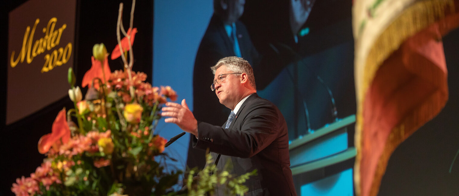 08.02.2020, Erfurt: Meisterfeier der Handwerkskammer Erfurt auf der Messe. Schlagwort(e): lth Handwerk Meister