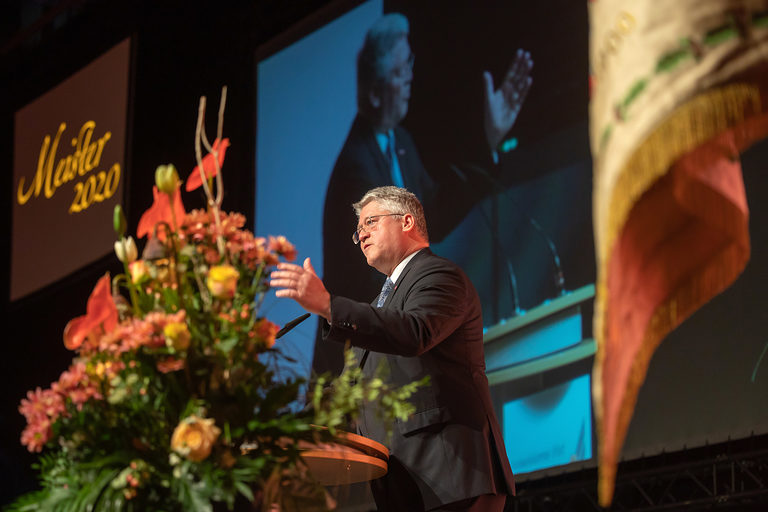 08.02.2020, Erfurt: Meisterfeier der Handwerkskammer Erfurt auf der Messe. Schlagwort(e): lth Handwerk Meister