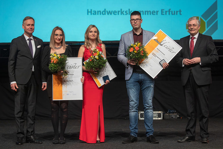 08.02.2020, Erfurt: Meisterfeier der Handwerkskammer Erfurt auf der Messe. Schlagwort(e): lth Handwerk Meister