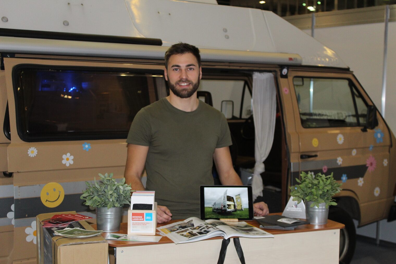 Andy Groß stellte seine Firma MLC Mobile Living Concepts aus Erfurt und deren Angebot auch auf der Gründermesse in der Thüringer Landeshauptstadt vor.