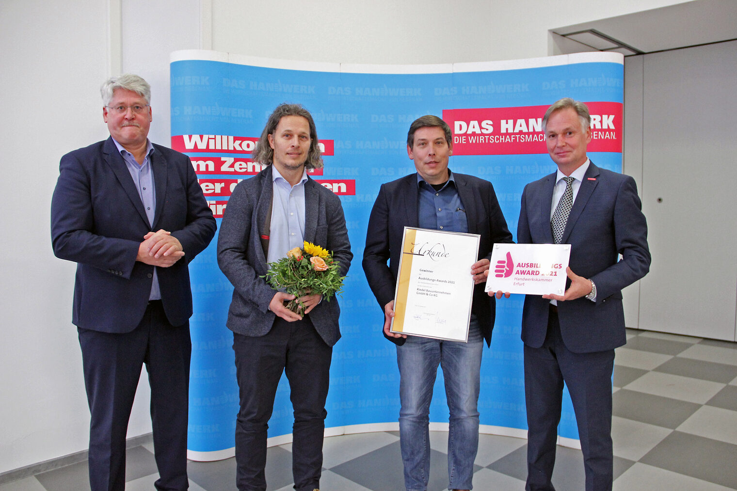 v.li.: Thomas Malcherek, Mark Bunge, Kurt Hemken, Stefan Lobenstein