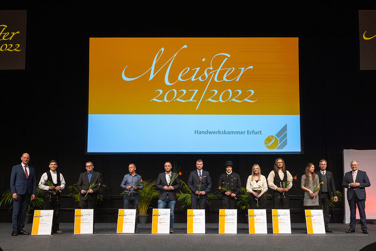 Meisterfeier Handwerkskammer Erfurt auf der Messe Erfurt Schlagwort(e): lth Handwerk HWK Meisterbriefe