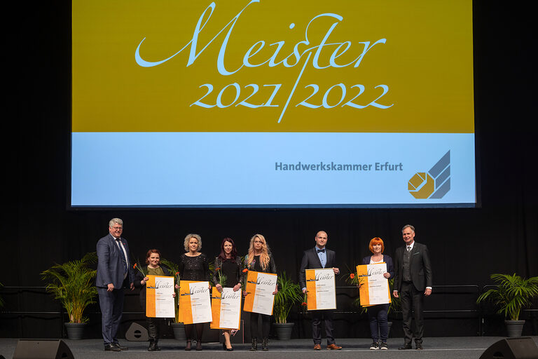 Meisterfeier Handwerkskammer Erfurt auf der Messe Erfurt Schlagwort(e): lth Handwerk HWK Meisterbriefe