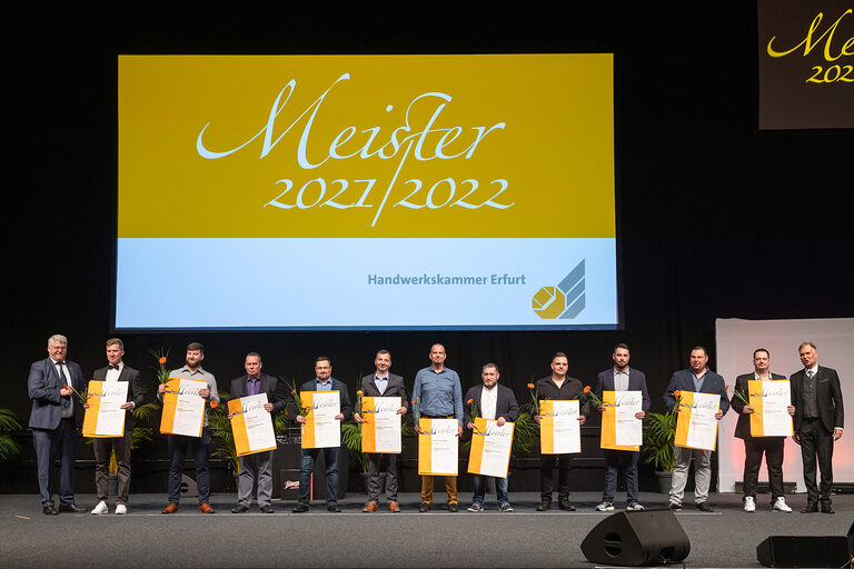 Meisterfeier Handwerkskammer Erfurt auf der Messe Erfurt Schlagwort(e): lth Handwerk HWK Meisterbriefe