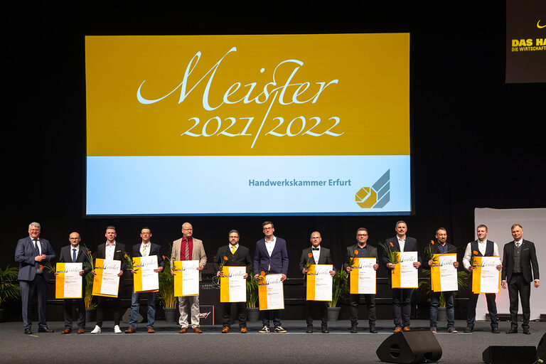 Meisterfeier Handwerkskammer Erfurt auf der Messe Erfurt Schlagwort(e): lth Handwerk HWK Meisterbriefe