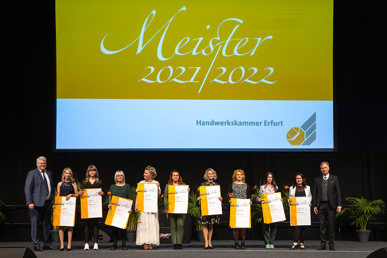 Meisterfeier Handwerkskammer Erfurt auf der Messe Erfurt Schlagwort(e): lth Handwerk HWK Meisterbriefe