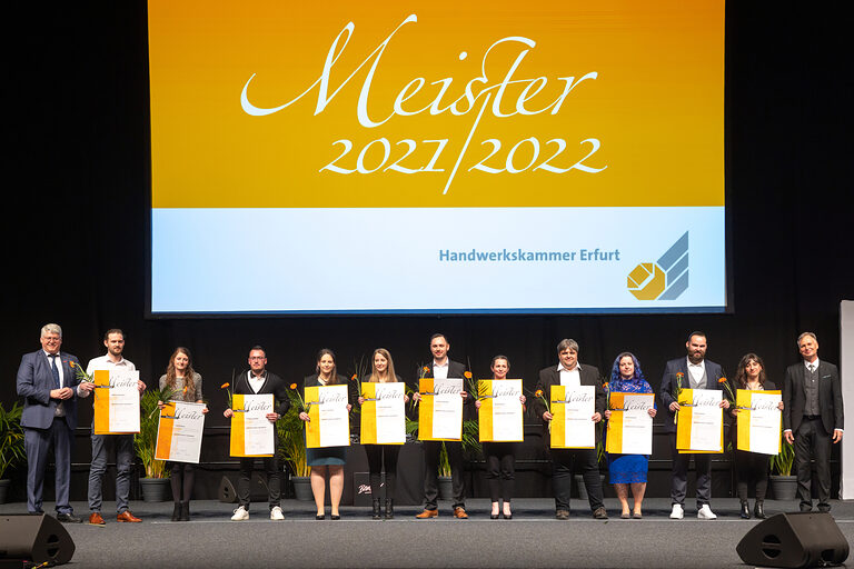 Meisterfeier Handwerkskammer Erfurt auf der Messe Erfurt Schlagwort(e): lth Handwerk HWK Meisterbriefe