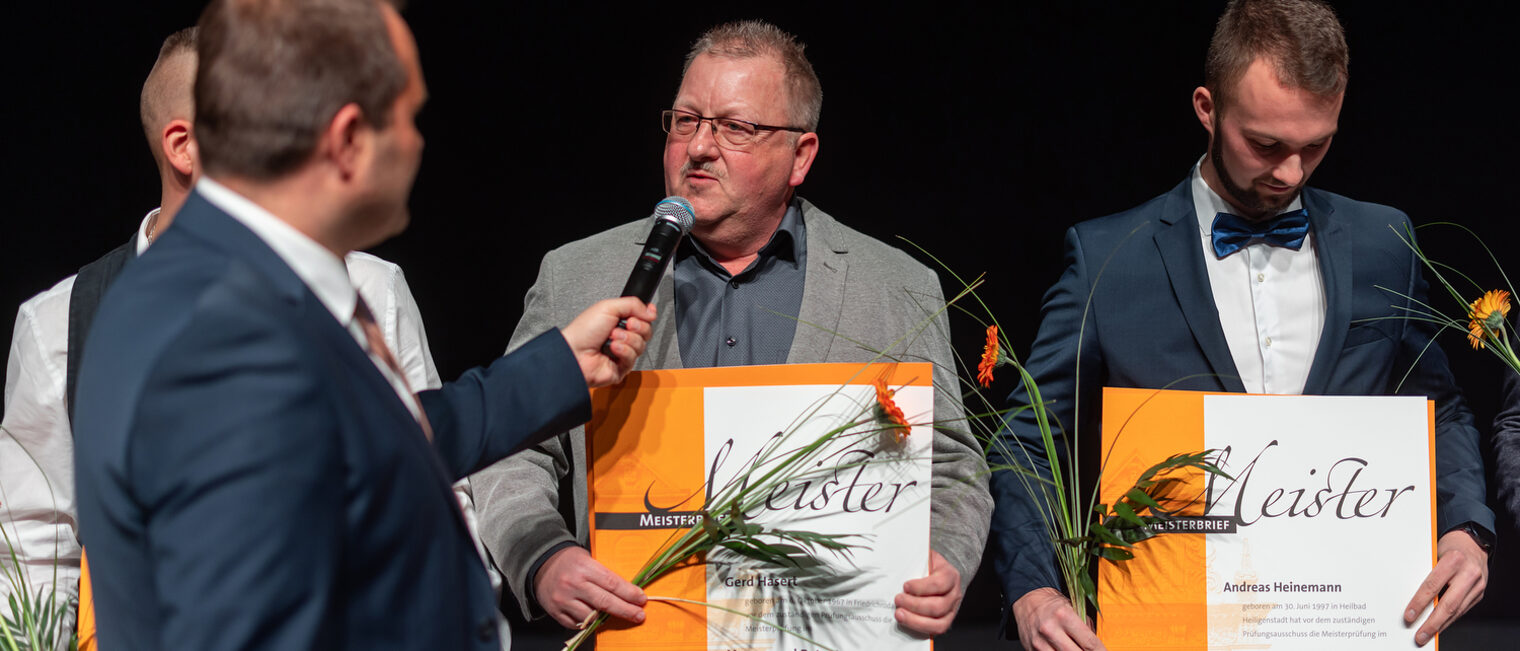 Meisterfeier der Handwerkskammer Erfurt in der Messehalle 1. Schlagwort(e): lth Handwerk