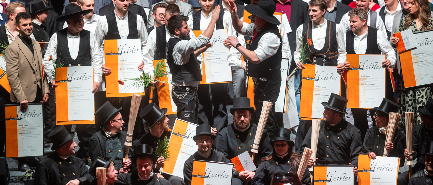 Meisterfeier der Handwerkskammer Erfurt in der Messehalle 1. Schlagwort(e): lth Handwerk