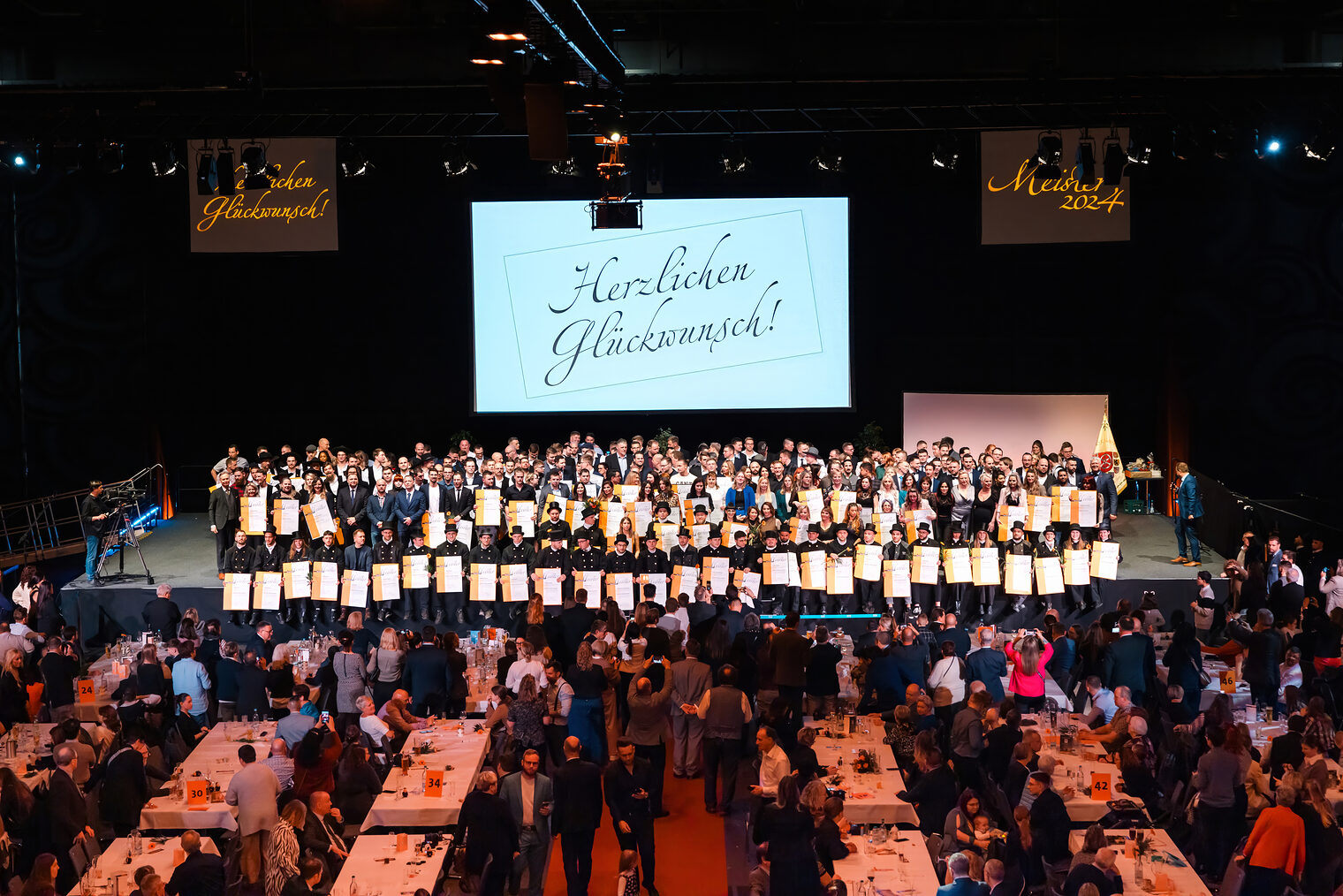 Meisterfeier 2024 der Handwerkskammer Erfurt auf der Messe. Schlagwort(e): lth