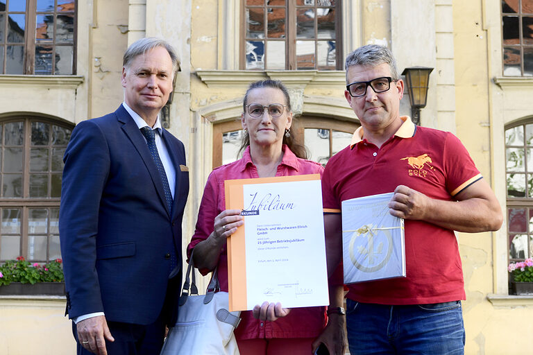 25-jähriges Betriebsjubiläum 2024: Handwerkskammer Erfurt zeichnet Betriebe mit 25-jähriger Geschichte aus. Ein Vierteljahrhundert erstklassige Handwerksarbeit: Herzlichen Glückwunsch zu 25 erfolgreichen Betriebsjahren!