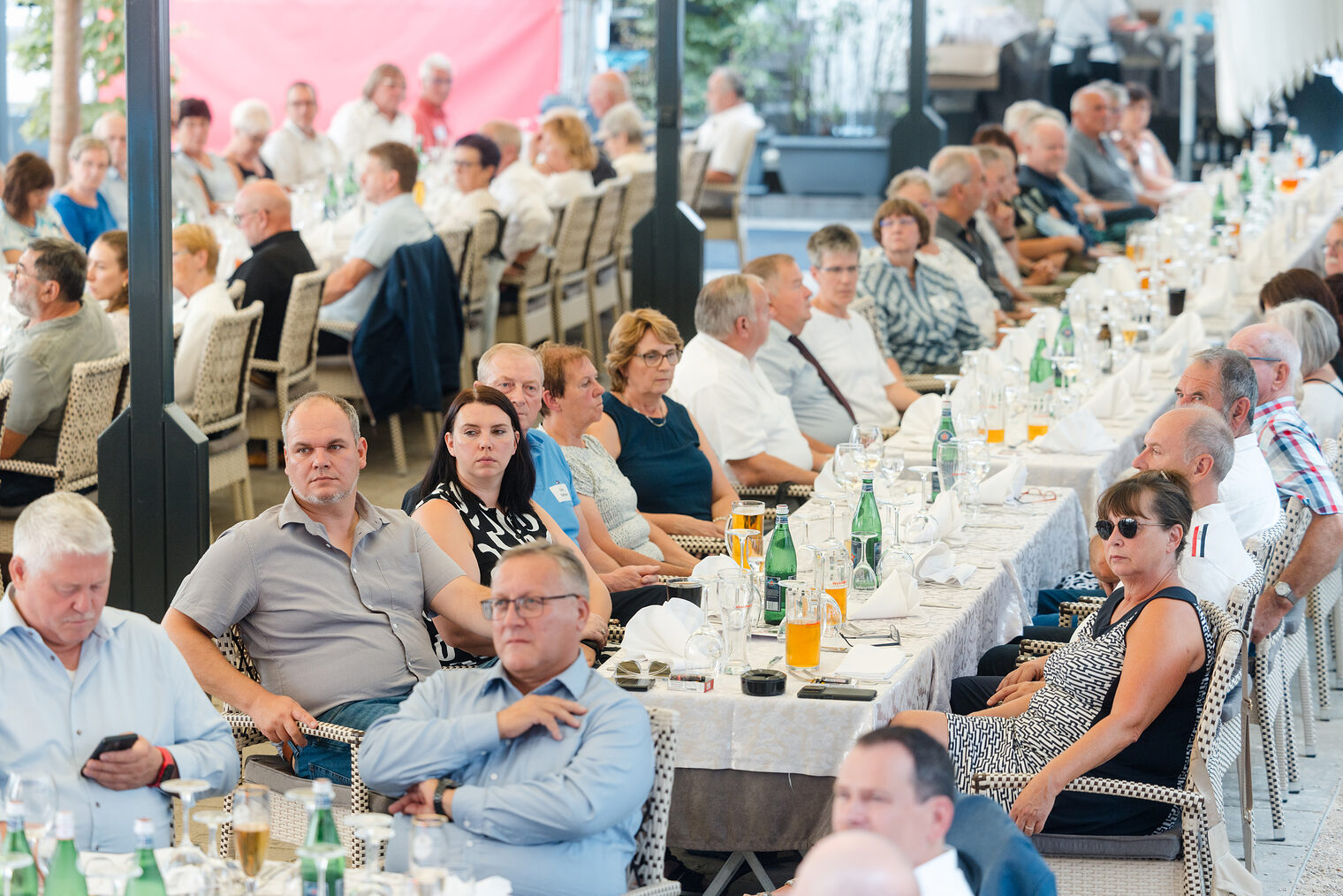 Ehrung 40-jährige Meister bei der HWK im Innenhof Handwerkskammer. Schlagwort(e): lth